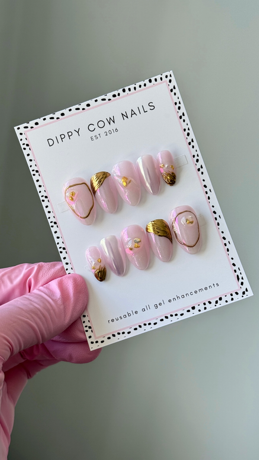 Fairy Pool | Japanese Chrome | Custom Press On Nails