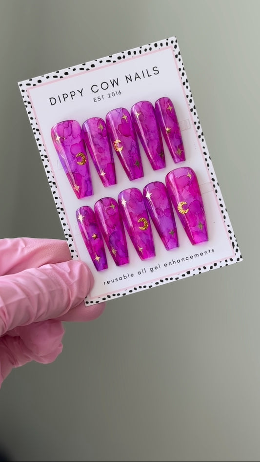 Celestial | Halloween Custom Press On Nails