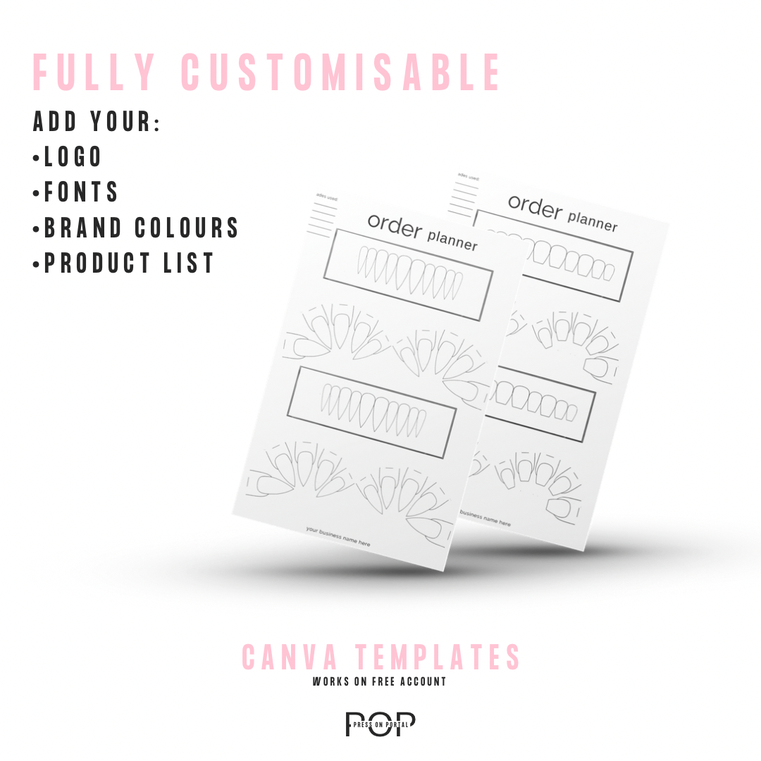 Start Press On Nail Business - Practice Nail Templates