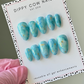 Sea Breeze | Turquoise Marble | Custom Press On Nails