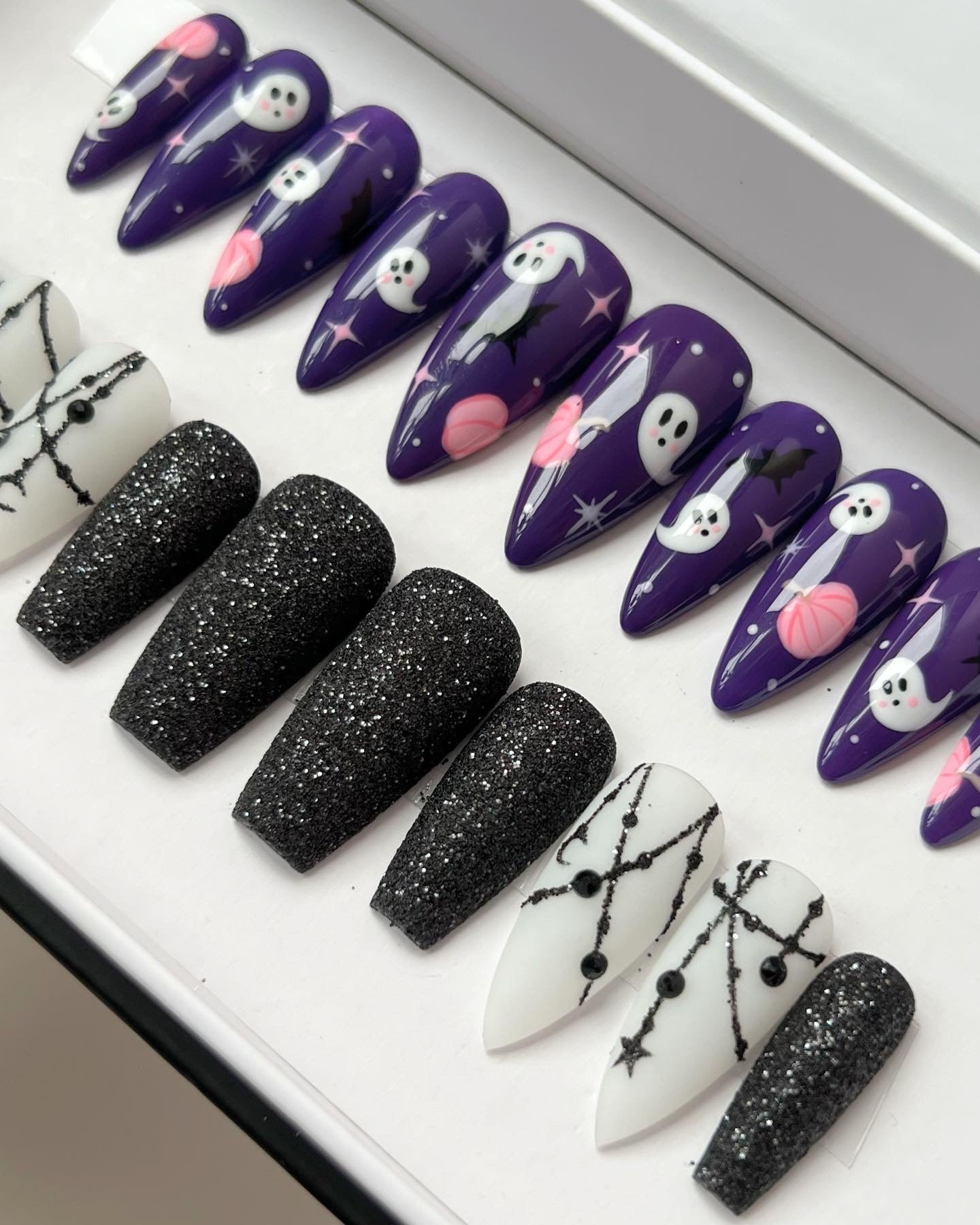 Ghosted | Cartoon Ghost Custom Press On Nails