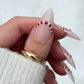 Sparkle | Custom Striped Flash Glitter | Christmas Press On Nails