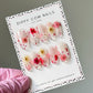 Petal | Pink Encapsulated Flowers | Custom Press On Nails