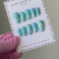 Sea Breeze | Turquoise Marble | Custom Press On Nails
