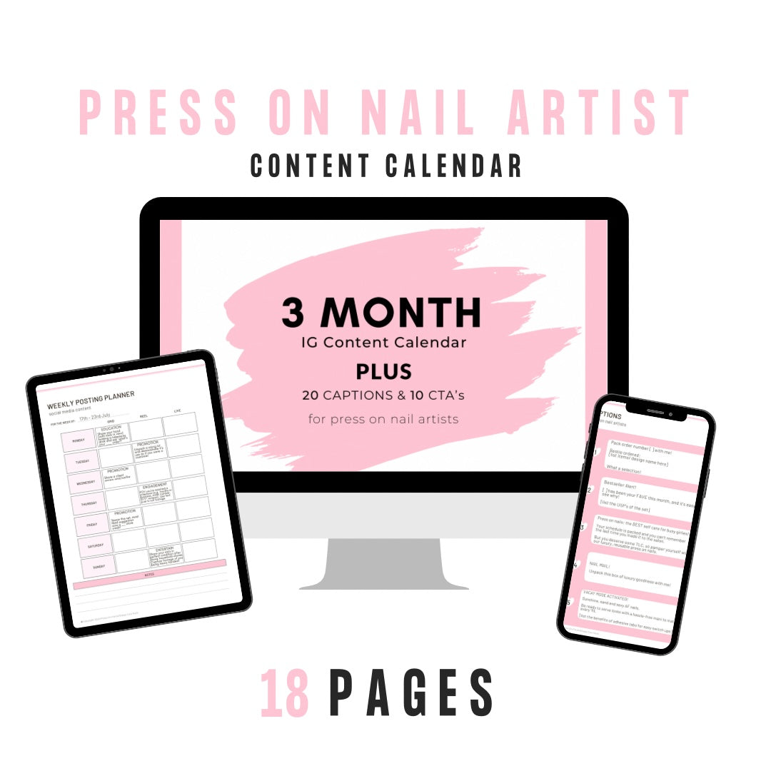Start Press On Nail Business - Social Media Content