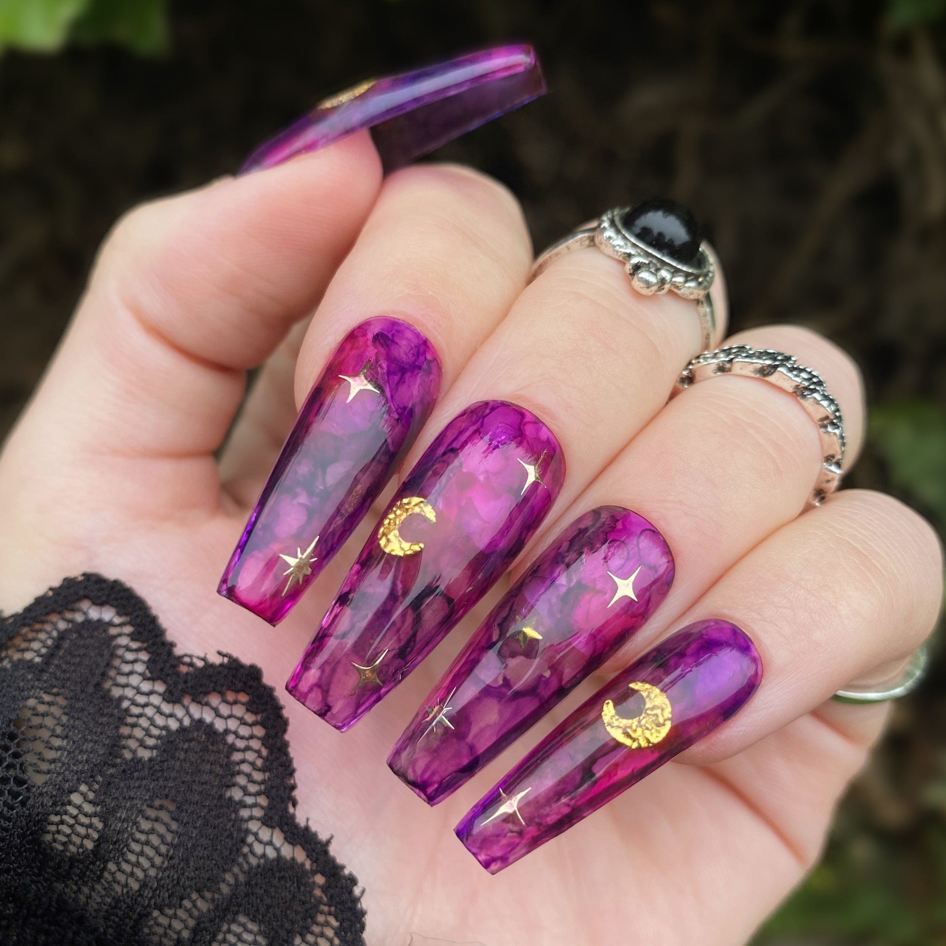 Celestial Galaxy Nails for 2025
