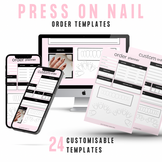 Start Press On Nail Business - Custom Order Planner