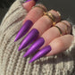 Amethyst | Purple Shimmer | Custom Press On Nails